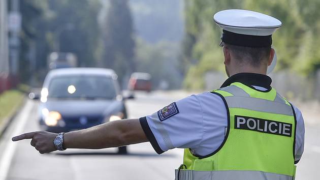 Dopravní policie, kontrola řidičů. Ilustrační foto