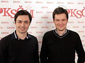 Setkání s kandidáty KSČM do Europarlamentu. Andrej Bóna a Arťom Korjagin