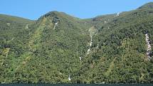Browneho vodopád na Novém Zélandu