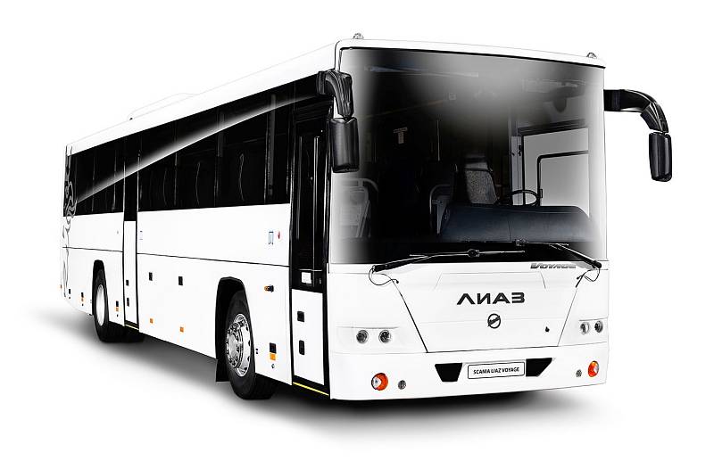 V Rusku se vyrábějí autobusy s logem LIAZ psaným azbukou