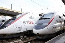 Francouzské rychlovlaky TGV. Ilustrační foto. 