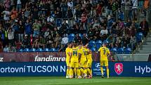 Čeští fotbalisté remizovali v přípravném utkání v Plzni s Ukrajinou 1:1.