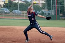 Nadhazovačka české softballové reprezentace Veronika Pecková.