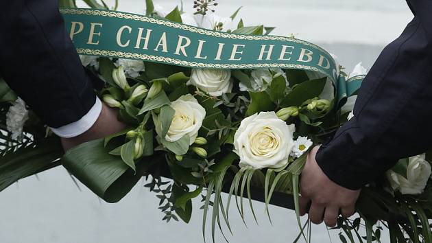  Pieta za oběti útoku na redakci časopisu Charlie Hebdo.