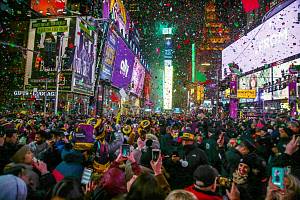 Oslavy nového roku v New Yorku