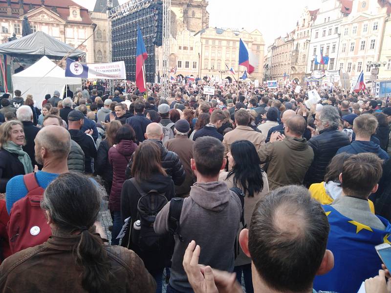 Protesty proti jmenování Marie Benešové v Praze