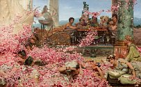 Obraz z 19. století znázorňující římského císaře Elagabala, který pořádá hostinu.
