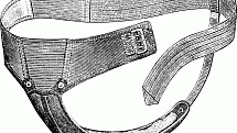 Menstruační pás s vyměnitelnou vložkou z roku 1911