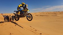 Motorkář Martin Michek na Rallye Dakar