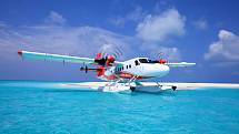 Létání na Maledivách