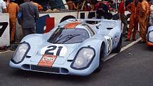 Porsche 917K v barvách olejářské firmy Gulf.