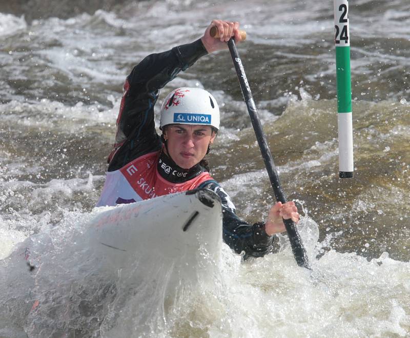Gabriela Satková na ME ve vodním slalomu.
