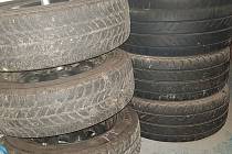 K výrobě protektorů se používají starší pneumatiky se sjetým vzorem