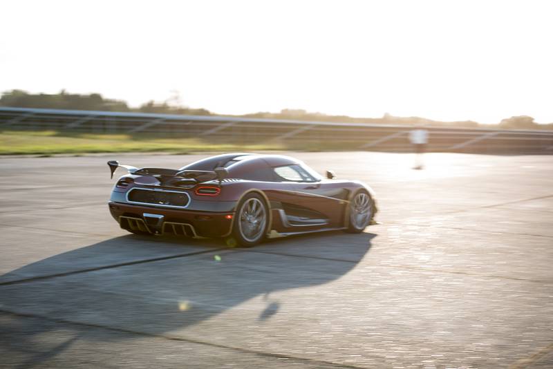 Koenigsegg Agera RS při sprintu 0-400-0.