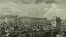 Poprava Ludvíka XVI. v lednu 1793. Foto: Wikimedia Commons, Bibliothèque nationale de France, volné dílo