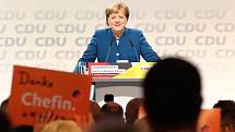 Angela Merkelová na sjezdu CDU