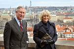 Princ Charles a vévodkyně Camilla v Praze. 