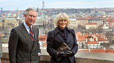 Princ Charles a vévodkyně Camilla v Praze. 