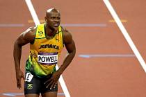 Asafa Powell po finále běhu na 100 metrů na olympijských hrách v Londýně.