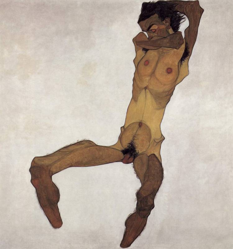 Egon Schiele: mužský akt