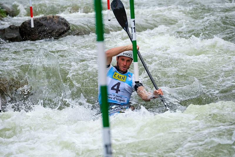 Kajakář Vít Přindiš vyhrál závod Světového poháru ve vodním slalomu v Seu d'Urgell.