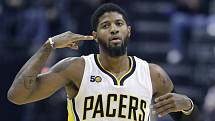 Hvězda Indiany Pacers Paul George.