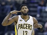 Hvězda Indiany Pacers Paul George.