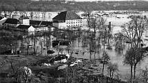 Povodeň v časech válečných, snímek z 19. března 1940