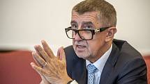 Premiér Andrej Babiš poskytl 16. června 2020 rozhovor Deníku