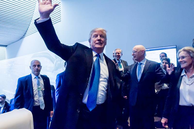 Donald Trump v Davosu
