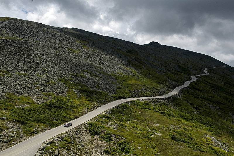 Travis Pastrana na vrchu Mt. Washington.