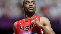 Americký sprinter Tyson Gay.