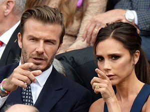 Finále Wimbledonu: David a Victoria Beckhamovi