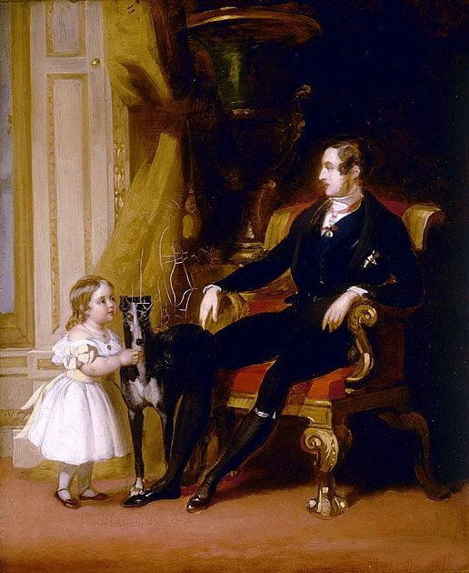 Britská Královská princezna Viktorie se svým otcem, princem Albertem. Otec pro ni celý život představoval největší idol.