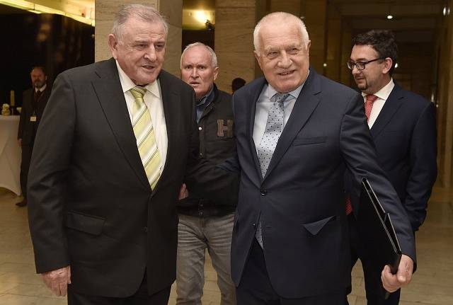 Vladimír Mečiar a Václav Klaus