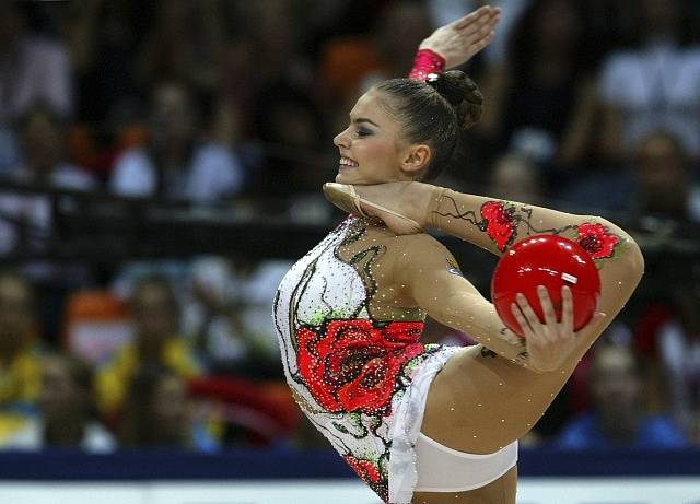 Bývalý ruská moderní gymnastka Alina Kabajevová.