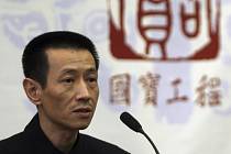 Cchaj Ming-čchao na tiskové konferenci v Pekingu.