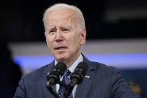 Americký prezident Joe Biden na tiskové konferenci k objektům sestřeleným nad Severní Amerikou, 16. února 2023