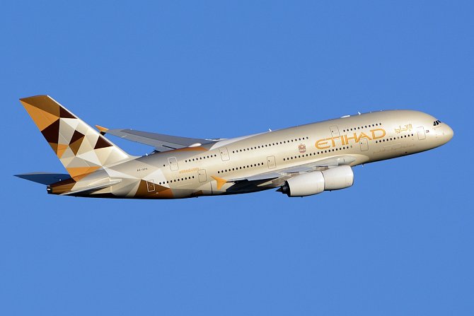 Airbus A380 aerolinek Etihad Airways