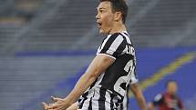 Stephan Lichtsteiner slaví gól Juventusu