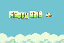 Mobilní hra Flappy Bird.