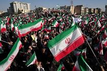 Jedna z demonstrací v Íránu
