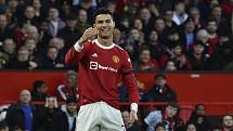 Portugalský fotbalista Cristiano Ronaldo z Manchesteru United.