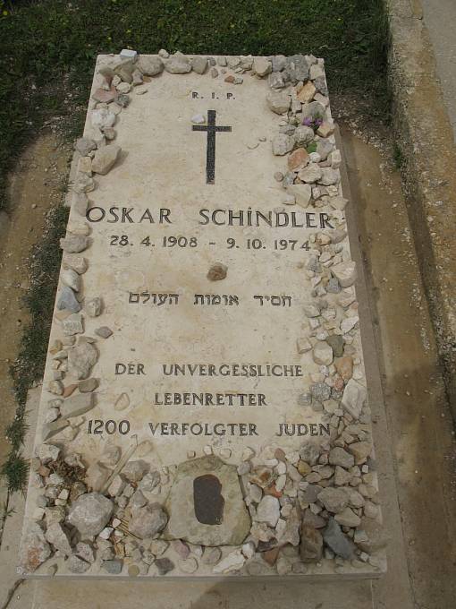 Hrob Oskara Schindlera v Jeruzalémě