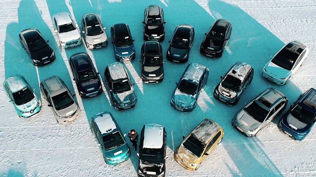 Zimní test elektromobilů Norské automobilové federace