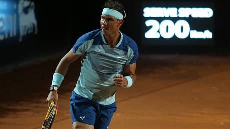 Tenista Rafael Nadal na turnaji v Římě.