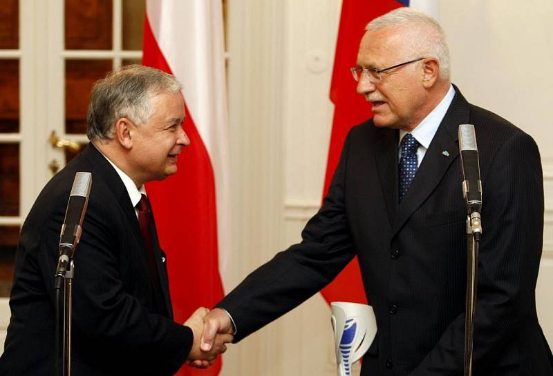 Prezident Václav Klaus se setkal se svým protějškem Lechem Kaczynskim