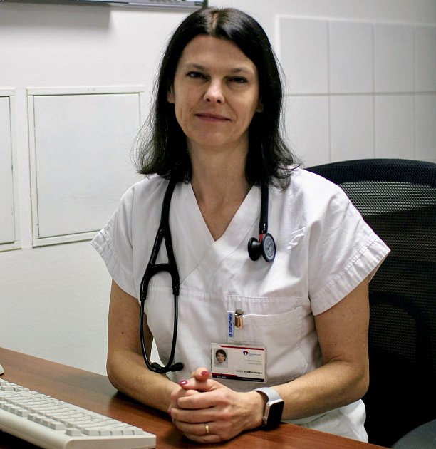 Lékařka Eva Kociánová z I. interní kliniky – kardiologické ve Fakultní nemocnici Olomouc.