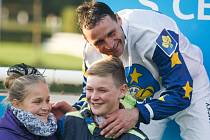 Velká pardubická 2015: Marek Stromský na pódiu