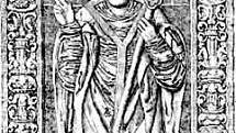 Náhrobek biskupa Absalona v klášterním kostele v dánském Solo. Absalon byl arcibiskupem v Lundu v letech 1177 až 1201